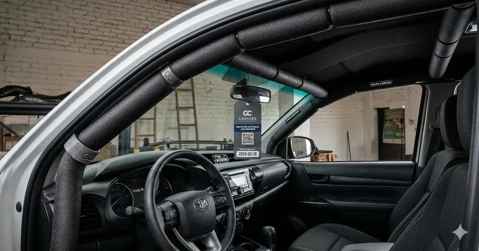 Tubos de espuma protectora para camioneta – Protección antivuelco
